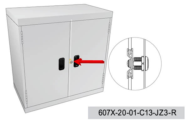 Swing Door Cabinet Lock CN - Cyber Lock